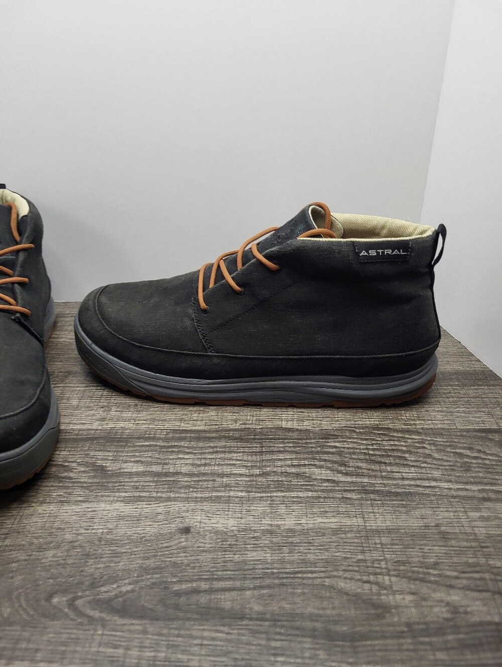 Astral Hemp Chukker Chukka Mens Size 13 Black Sustainable Outdoor Mid Top Boots - Picture 2 of 10